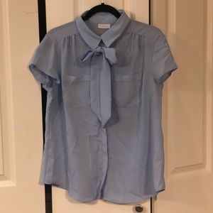 New York & Company Short Sleeve Blouse